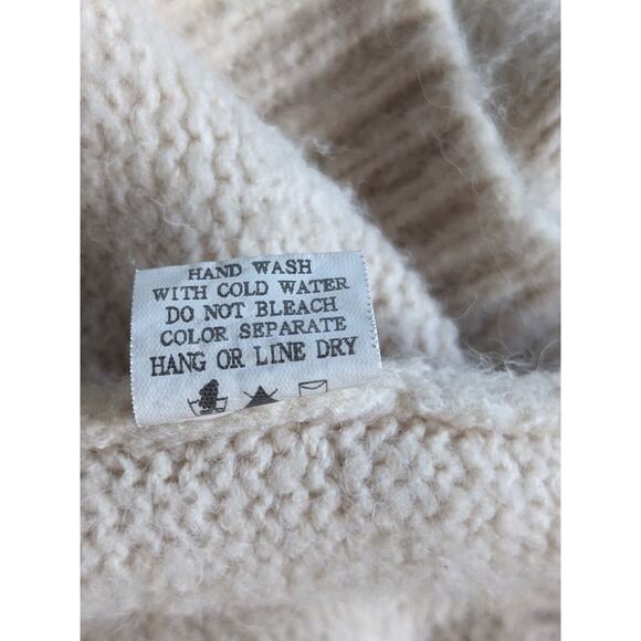 Y2K Fair Isle Sweater M Apres Ski Nordic Jumper Fuzzy VTG Anthropologie Luna Ivy - Picture 8 of 11